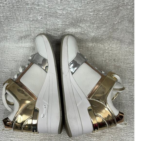 Michael Michael Kors Women's Cream Georgie Trainer Size 6.5 #56578 - Picture 4 of 7